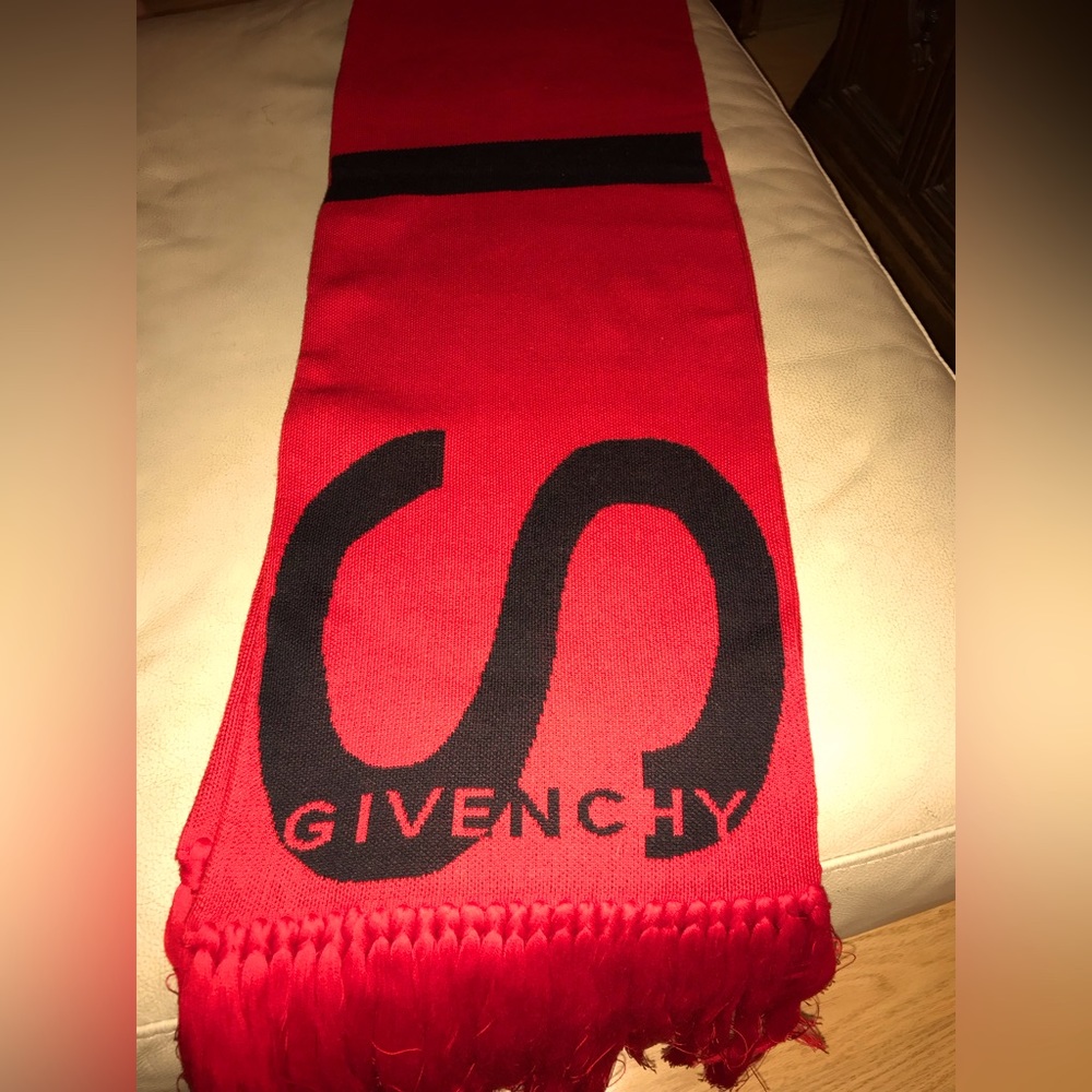 Givenchy Logo Football Scarf
